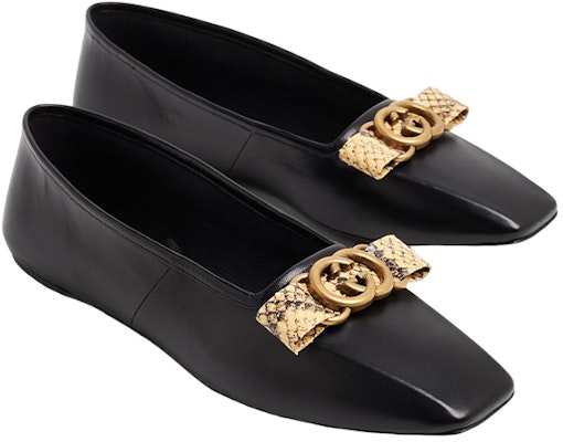 (W) Sepatu Balet Kulit Gucci dengan Pita dan Renda 'Hitam' 726052-AABEZ-1244 Order (W) Sepatu Balet Kulit Gucci dengan Pita dan Renda 'Hitam' 726052-AABEZ-1244