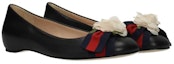 Order (W) Ballet Flat Kulit Gucci 'Fesyen Hitam' 453432-CQXS0-1061
