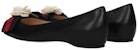 (W) Ballet Flat Kulit Gucci 'Fesyen Hitam' 453432-CQXS0-1061
