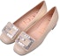 Order (W) Gucci Ballet Flat Kulit dengan Kristal G 'Putih' 551434-C9D00-9526