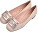 Lookbook (W) Gucci Ballet Flat Kulit dengan Kristal G 'Putih' 551434-C9D00-9526