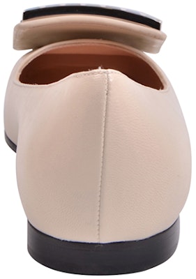 (Women) Gucci Leather Ballet Flat With Crystal G 'White' 551434-C9D00-9526 Purchase (Women) Gucci Leather Ballet Flat With Crystal G 'White' 551434-C9D00-9526