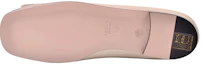 Details for (Women) Gucci Leather Ballet Flat With Crystal G 'White' 551434-C9D00-9526