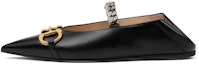 Buy (W) Gucci Ballet Flat Kulit 'Hitam' Dengan Horsebit 621161-1RH00-1000