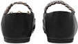 Shop (W) Gucci Ballet Flat Kulit 'Hitam' Dengan Horsebit 621161-1RH00-1000