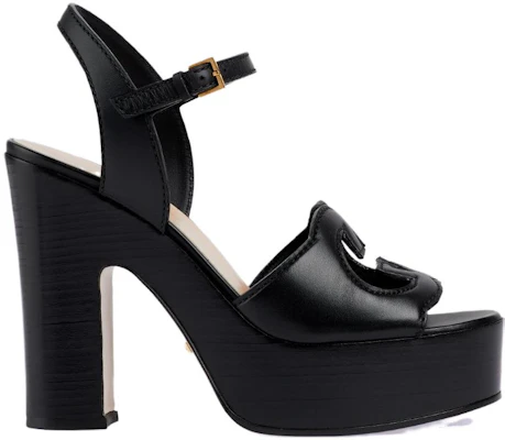 (Women) Gucci Leather Block-Heel Buckle Slide 'Black' 730022-US000-1000 Order (Women) Gucci Leather Block-Heel Buckle Slide 'Black' 730022-US000-1000
