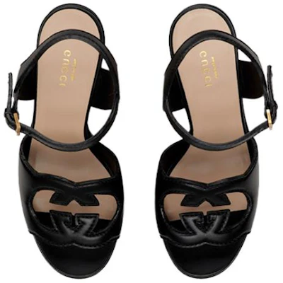 (Women) Gucci Leather Block-Heel Buckle Slide 'Black' 730022-US000-1000 Purchase (Women) Gucci Leather Block-Heel Buckle Slide 'Black' 730022-US000-1000
