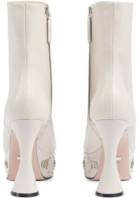 (W) Bota de Cuero Gucci 'White Comfort' Blanca cómodo 740599-BKO00-9049 Shop (W) Bota de Cuero Gucci 'White Comfort' Blanca cómodo 740599-BKO00-9049