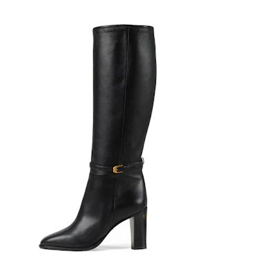 (W) Gucci Leather Boots 'Black'