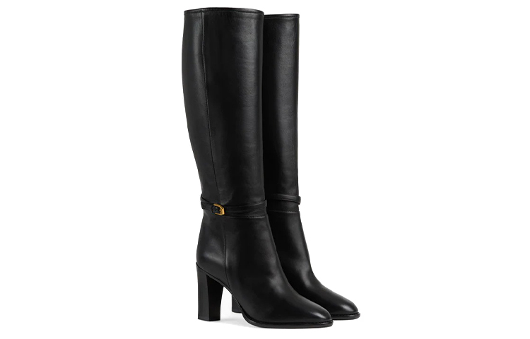 Order (W) Bottes en Cuir Gucci ''Noir'' 658251-BKO00-1000