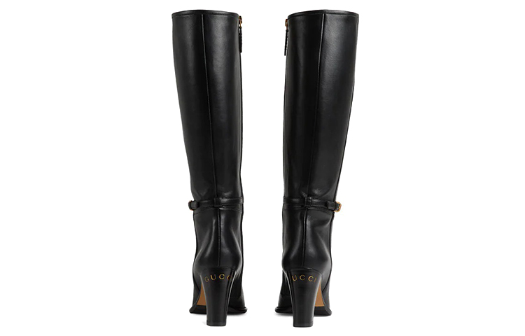 (W) Gucci Leather Boots 'Black' 圖 4