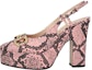 Buy (W) Gucci Tumit Tinggi Kulit 'Pink' Buckle 723837-19Y00-5815