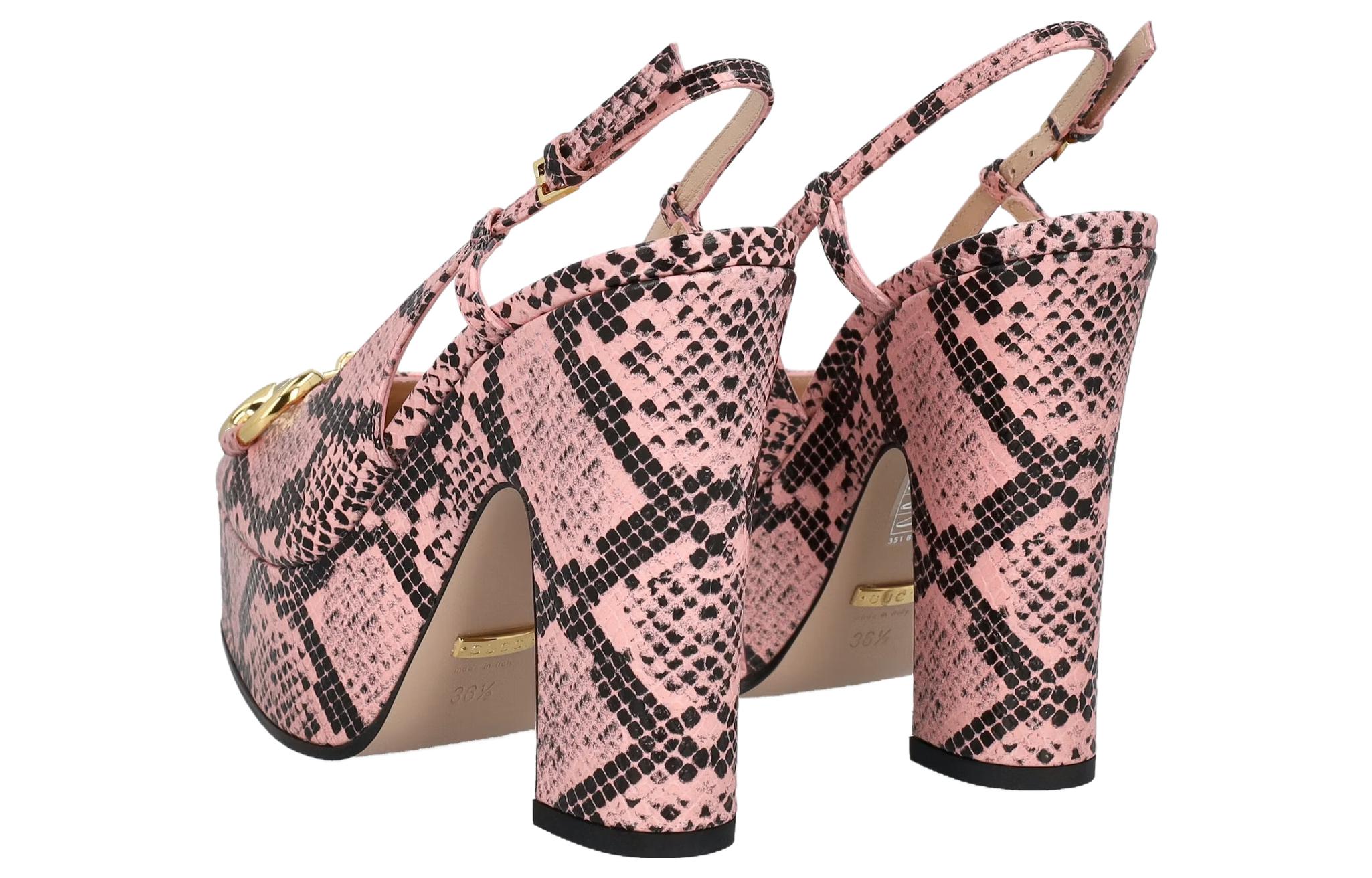 Purchase (Women) Gucci Leather Buckle 'Pink High Heels' 723837-19Y00-5815