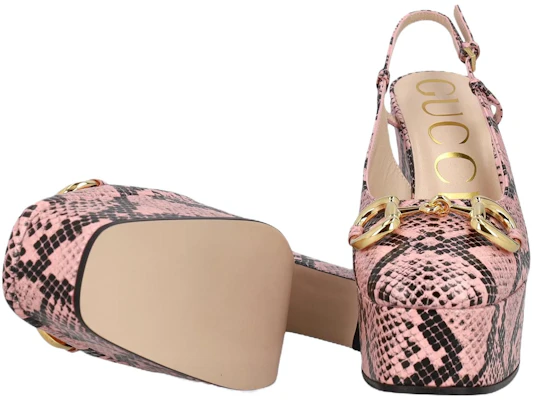 (Women) Gucci Leather Buckle 'Pink High Heels' 723837-19Y00-5815 Details for (Women) Gucci Leather Buckle 'Pink High Heels' 723837-19Y00-5815