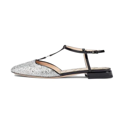 (W) Gucci Leather Buckle 'Silver Black'