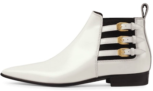 (W) Gucci 白色皮革扣带短靴 603672-DS8I0-9060 Buy (W) Gucci 白色皮革扣带短靴 603672-DS8I0-9060