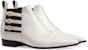 (W) But Ankle Kulit Gucci 'Putih' dengan Gesper 603672-DS8I0-9060