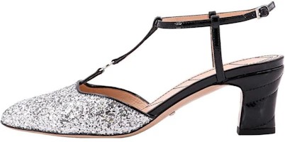 (Women) Gucci Leather Buckle Block Heel 'Silver' 753526-FACCC-8147 (Women) Gucci Leather Buckle Block Heel 'Silver' 753526-FACCC-8147