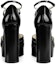 Shop (W) Gucci Leather Buckle Block Heel Slide 'Hitam' 601580-CLG00-1000