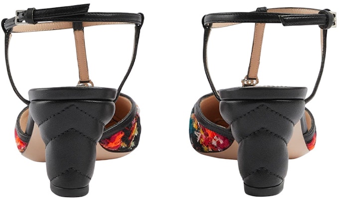 (W) Gucci Tumit Tinggi Kulit dengan Gesper 'Merah Hitam' 724851-FAA4Y-8649 Purchase (W) Gucci Tumit Tinggi Kulit dengan Gesper 'Merah Hitam' 724851-FAA4Y-8649