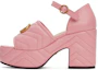Buy (Women) Gucci Leather Buckle High-Heel 'Fashion Pink Slide' 658677-BKO60-5815