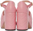 Purchase (Women) Gucci Leather Buckle High-Heel 'Fashion Pink Slide' 658677-BKO60-5815