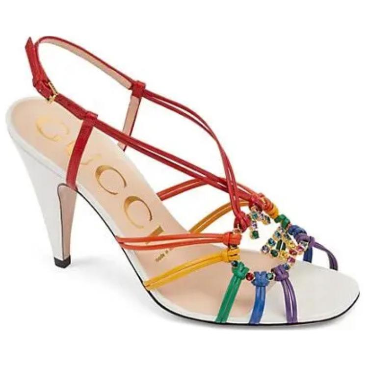 Lookbook (Women) Gucci Leather Buckle High-Heel 'Fashion Slide' 694863-CQX90-5260