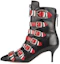Buy (Women) Gucci Leather Buckle High-Heel Ankle Boot 'Black Red' 452915-C9D10-1092