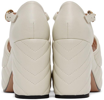 (Women) Gucci Leather Buckle High-Heel Slide 'White Fashion' 658677-BKO60-9050 Shop (Women) Gucci Leather Buckle High-Heel Slide 'White Fashion' 658677-BKO60-9050