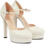 Order (W) (女性用) グッチレザーバックル ポインテッドトゥ スティレット 'ホワイト' 738027-C9D00-9022 738027-C9D00-9022