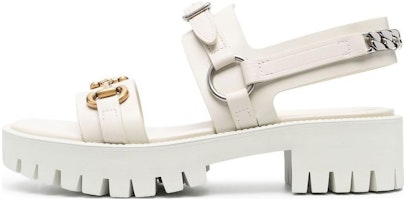(Women) Gucci Leather Buckle Round-Toe Fashion Sandal 'White' 700051-DS8R0-9022 (Women) Gucci Leather Buckle Round-Toe Fashion Sandal 'White' 700051-DS8R0-9022