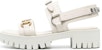 (W) Sandal Fesyen Gucci Kulit Buckle Hujung Bulat 'Putih' 700051-DS8R0-9022