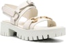 Order (W) Sandal Fesyen Gucci Kulit Buckle Hujung Bulat 'Putih' 700051-DS8R0-9022