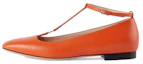 Buy (Women) Gucci Leather Buckle Round Toe Flats 'Orange' 723449-BKO00-7519