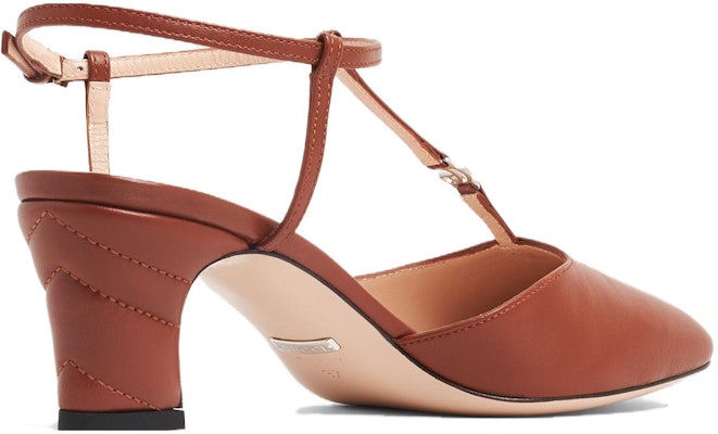 (Women) Gucci Leather Buckle Square-Toe Block Heels 'Brown' 723446-BKO00-2834 Lookbook (Women) Gucci Leather Buckle Square-Toe Block Heels 'Brown' 723446-BKO00-2834
