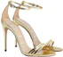 Order (W) Gucci Leren Gesp Stiletto ''Fashion Sandal Goud'' 551213-B8B00-8053