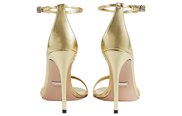 Shop (W) Gucci Leren Gesp Stiletto ''Fashion Sandal Goud'' 551213-B8B00-8053