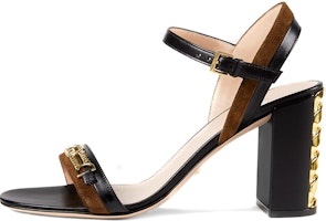 (Women) Gucci Leather Chain 'Black Fashion Sandal' 655408-CA130-2275 (Women) Gucci Leather Chain 'Black Fashion Sandal' 655408-CA130-2275