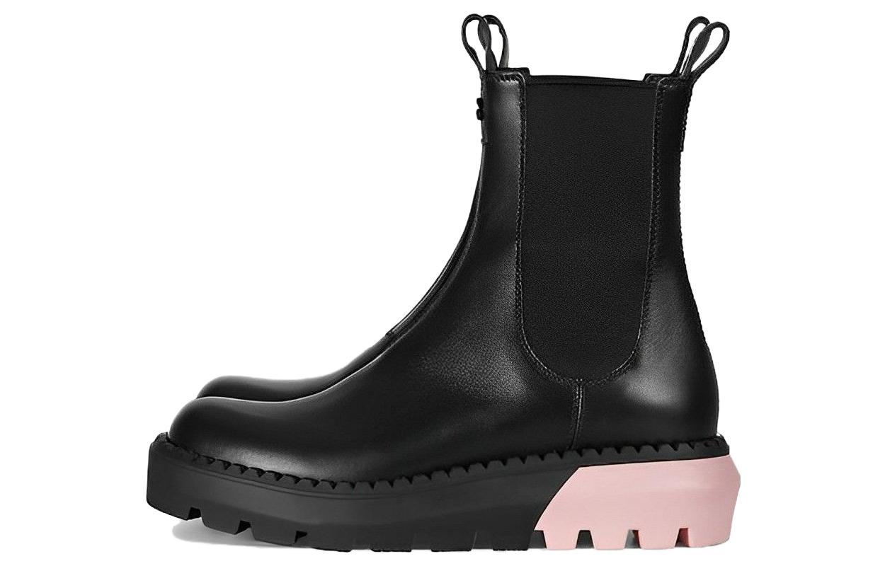 (Women) Gucci Leather Chelsea Boots 'Black Pink' 762020-AACM3-1000