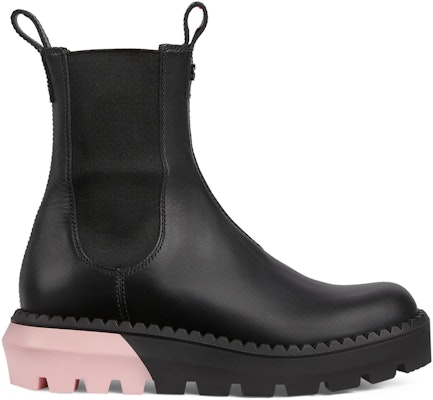 (Women) Gucci Leather Chelsea Boots 'Black Pink' 762020-AACM3-1000 Order (Women) Gucci Leather Chelsea Boots 'Black Pink' 762020-AACM3-1000