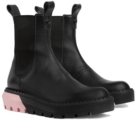 (Women) Gucci Leather Chelsea Boots 'Black Pink' 762020-AACM3-1000 Lookbook (Women) Gucci Leather Chelsea Boots 'Black Pink' 762020-AACM3-1000