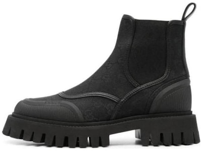 (W) Botas Chelsea de Cuero Gucci 'Negro Versátil de Moda Corte Medio' 751711-FABSQ-1000 Buy (W) Botas Chelsea de Cuero Gucci 'Negro Versátil de Moda Corte Medio' 751711-FABSQ-1000
