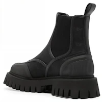 Shop (W) Gucci Sepatu Kulit Chelsea 'Fashion Serbaguna Mid-Cut Hitam' 751711-FABSQ-1000