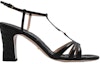 Order (W) Sandal Gucci Kulit Tumit Tebal Satu Tali 'Hitam' 723448-BKO00-1000