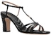 (W) Sandal Gucci Kulit Tumit Tebal Satu Tali 'Hitam' 723448-BKO00-1000