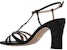 (W) Sandal Gucci Kulit Tumit Tebal Satu Tali 'Hitam' 723448-BKO00-1000