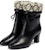 (Women) Gucci Leather Chunky Heel Lace-Up Ankle Boot 'Black' 719826-AAA5Q-1078