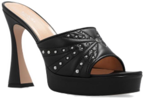 (W) Tacones Gucci de Cuero Chunky Peep Toe Slide 'Fashion Black' 723404-BKO60-1000 Lookbook (W) Tacones Gucci de Cuero Chunky Peep Toe Slide 'Fashion Black' 723404-BKO60-1000