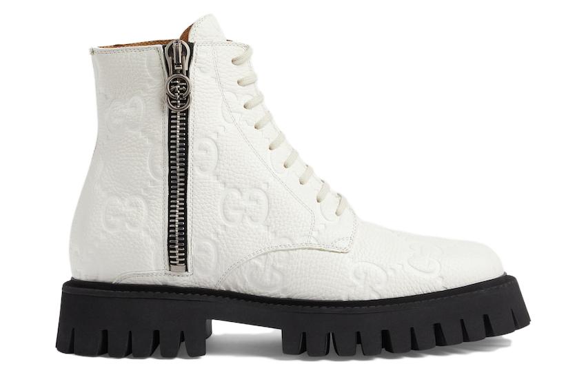 (W) Gucci Leather CMFT Casual Ankle Boot 'White' 圖 2