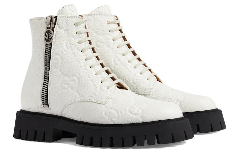 (W) Gucci Leather CMFT Casual Ankle Boot 'White' 圖 3